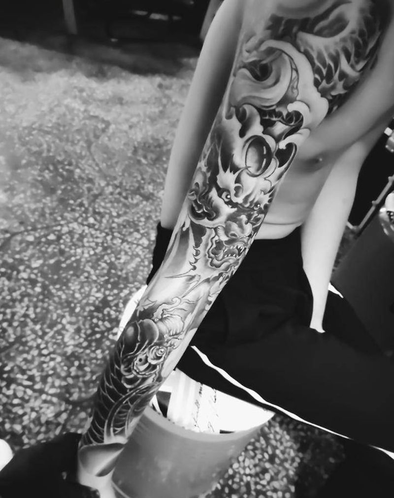 花臂纹身图片_手臂纹身图案