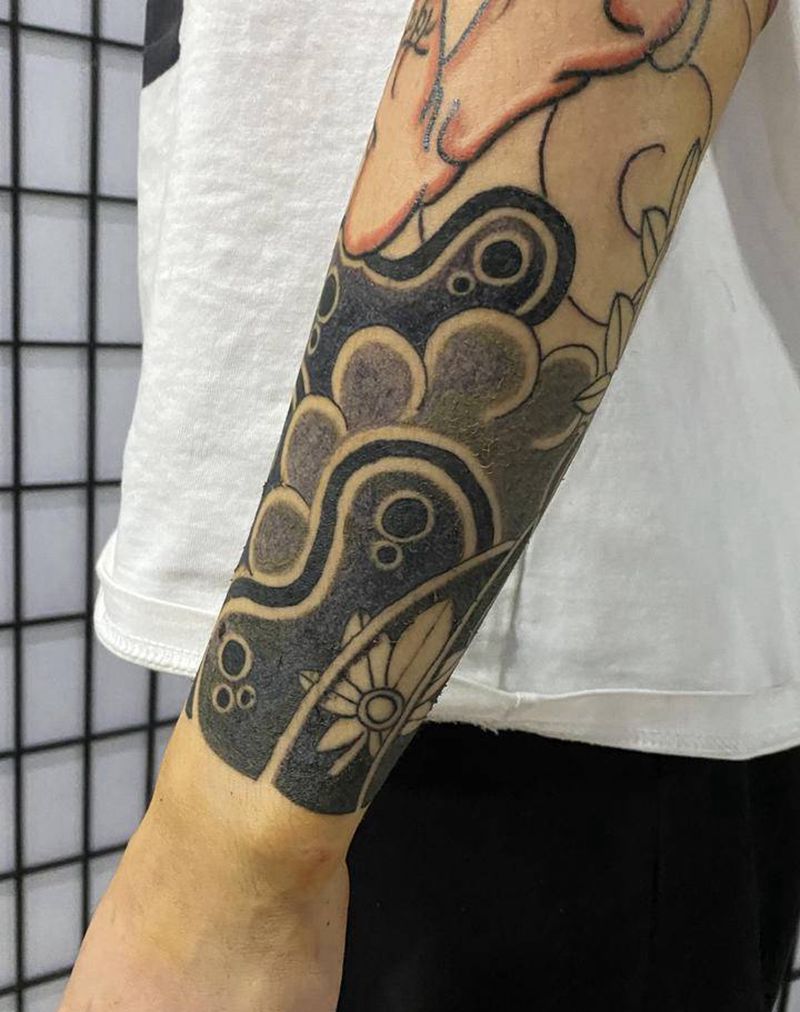 张顺纹身图片_腿部手臂新传统纹身图案