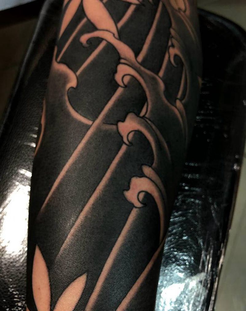 今日刺同行进度纹身图片_手臂手部纹身图案