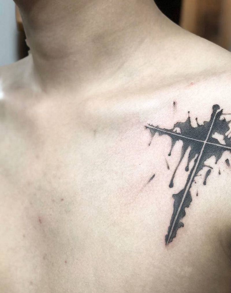 客户自带图纹身图片_肩部纹身图案