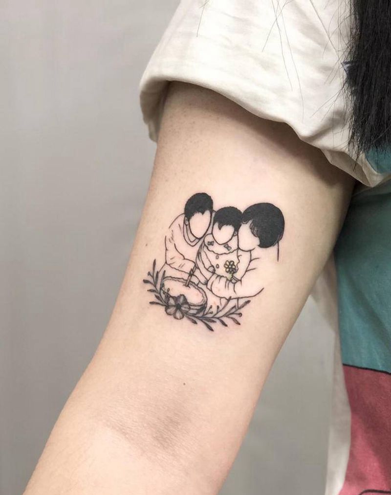 简笔画纹身图片_手臂纹身图案