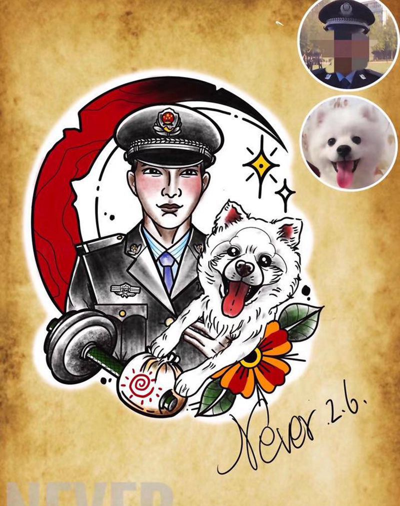 School原创手稿纹身图片_Old School纹身图案