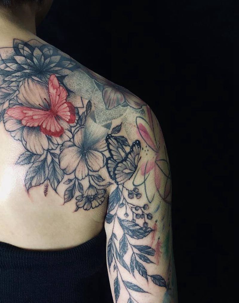 添加修改纹身图片_背部点刺纹身图案