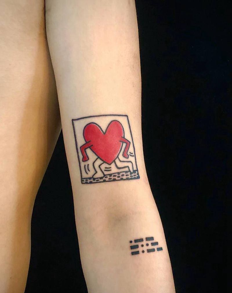 GD同款➕摩斯密码纹身图片_手臂纹身图案