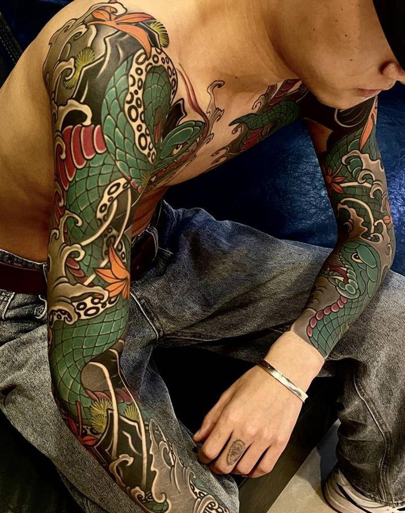 彫國作品回顾纹身图片_手臂手部纹身图案