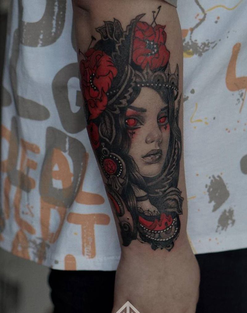 我咋这么厉害呢纹身图片_手臂New School纹身图案