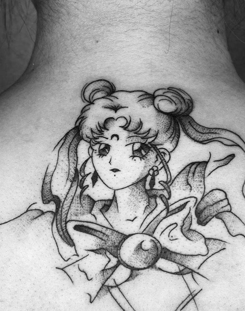 水冰月纹身图片_New School纹身图案