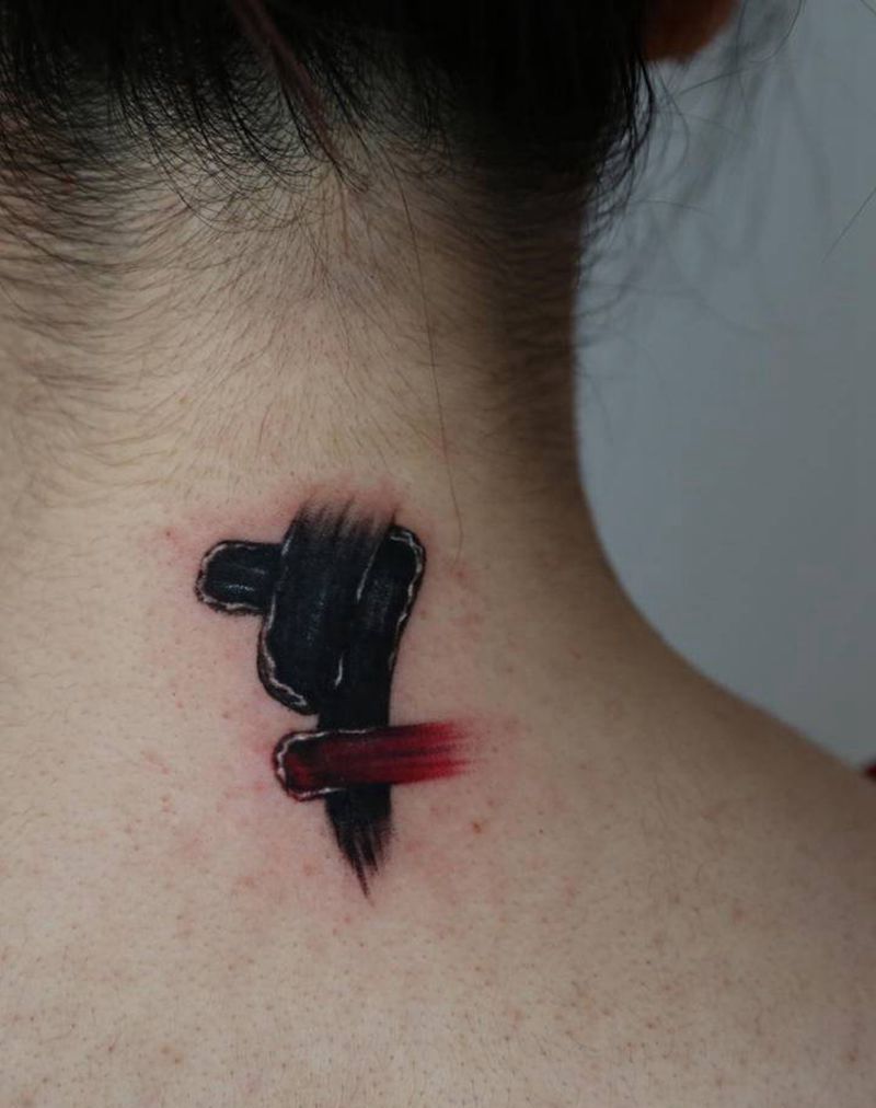 遮盖纹身图片_背部纹身图案