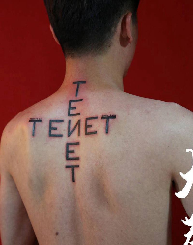 信条纹身图片_背部纹身图案