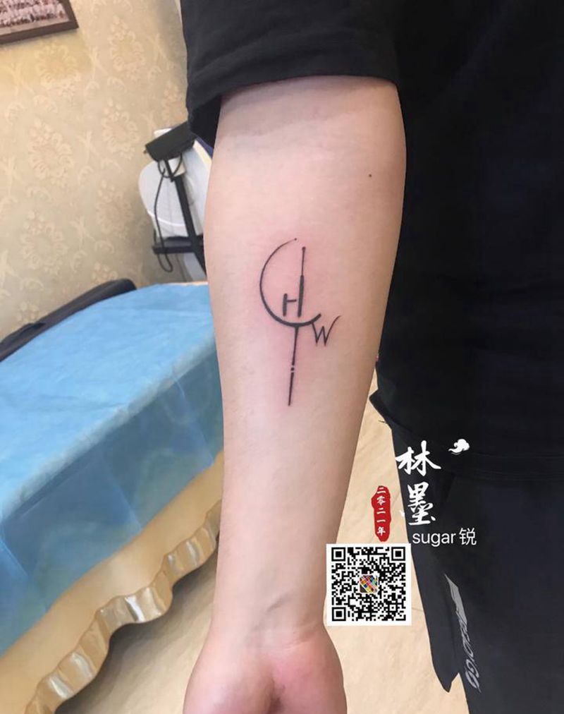 原创设计纹身图片_手臂新传统几何纹身图案