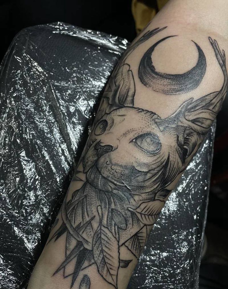 。纹身图片_点刺纹身图案