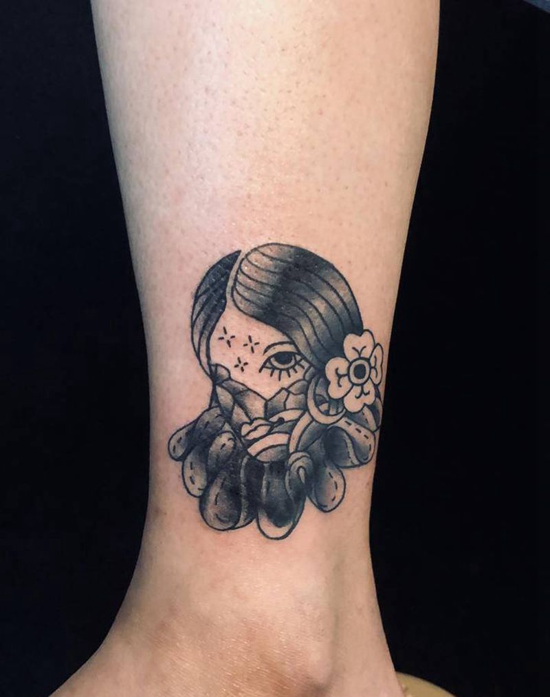 遮盖 设计纹身图片_脚部腿部纹身图案