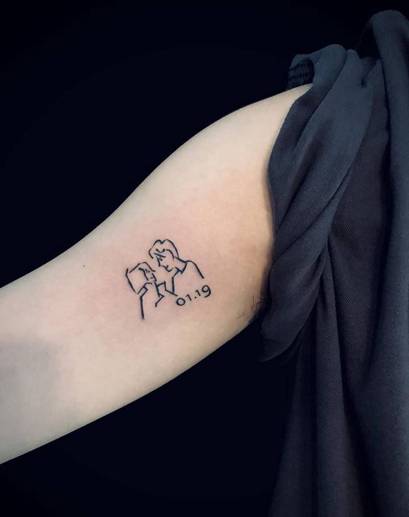 自带Q版简笔画纹身图片_手臂纹身图案