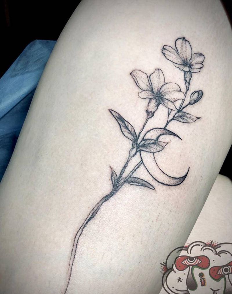 素花纹身图片_点刺纹身图案