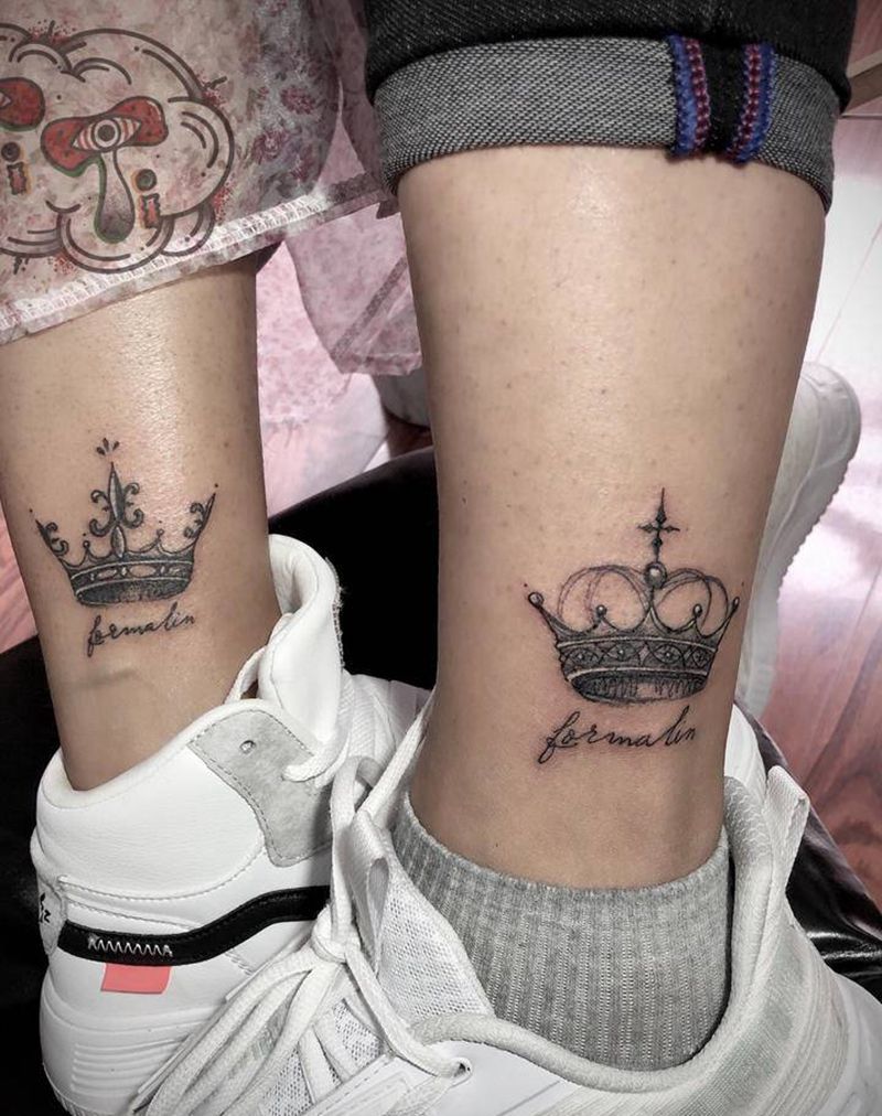 情侣纹身图片_小清新纹身图案