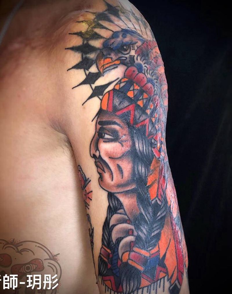 烫伤疤痕遮盖原创设计纹身图片_Old School纹身图案