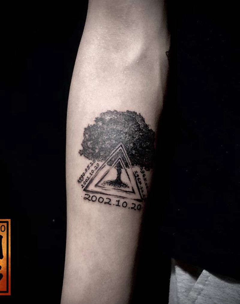 树纹身图片_手臂纹身图案