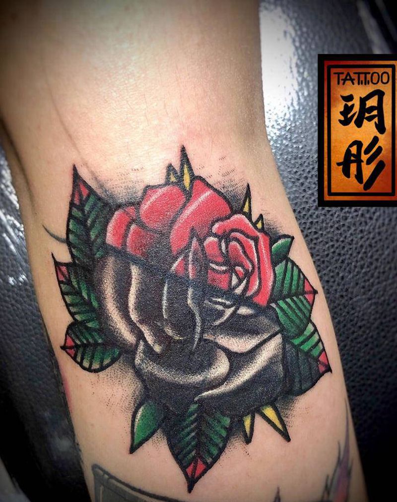 遮盖old school纹身图片_手臂Old School纹身图案