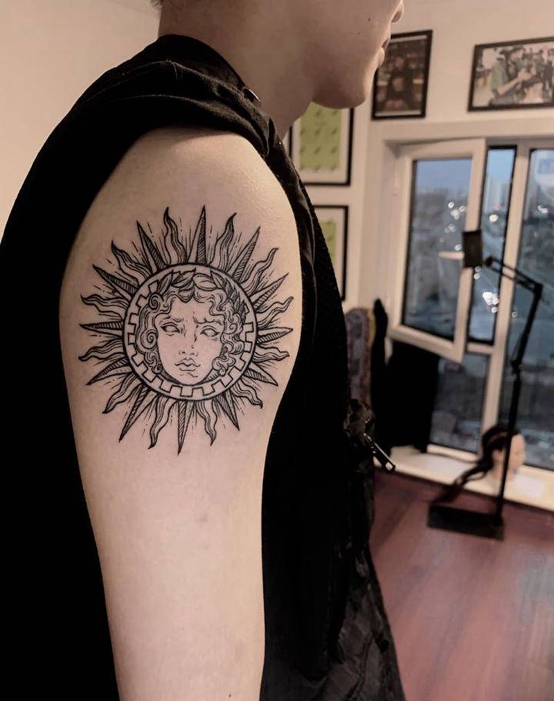 图腾纹身图片_手臂图腾点刺纹身图案