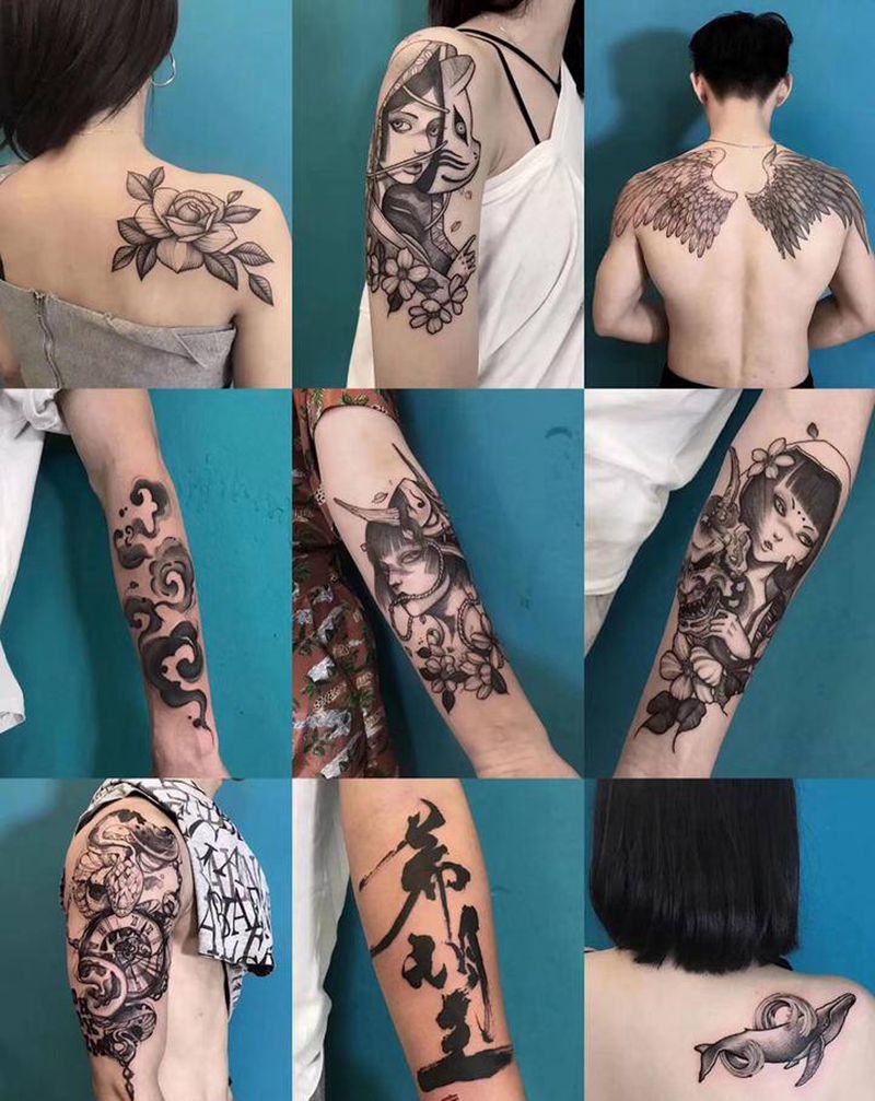 。纹身图片_手臂腿部纹身图案