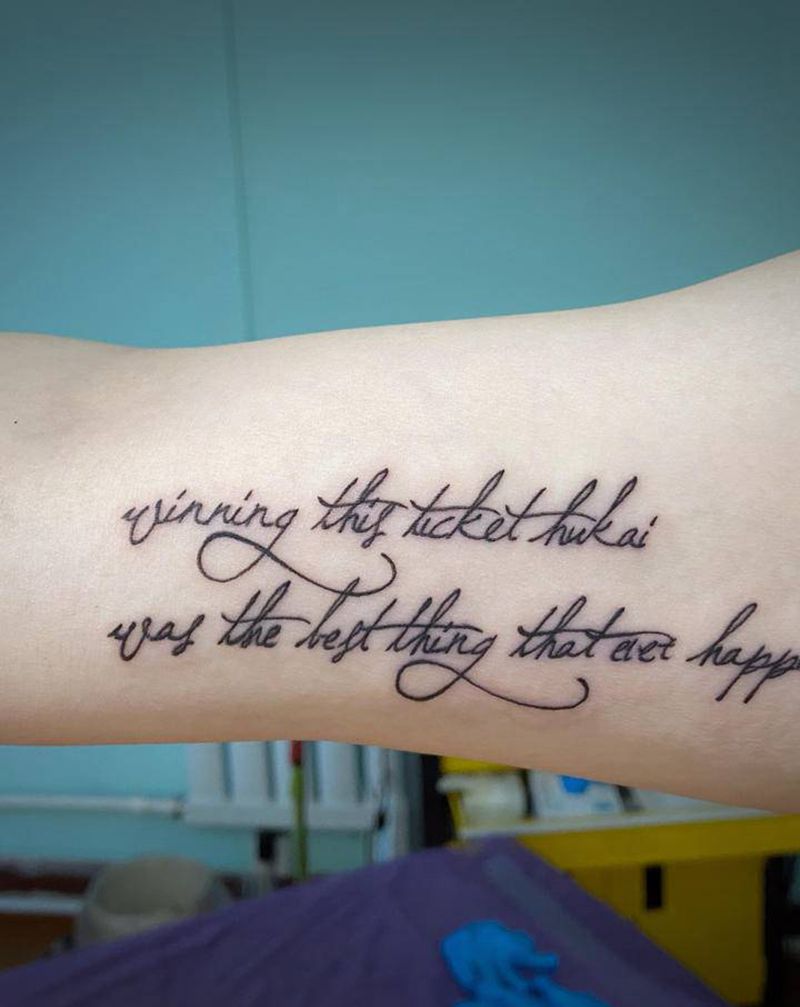 英文字纹身图片_手臂纹身图案