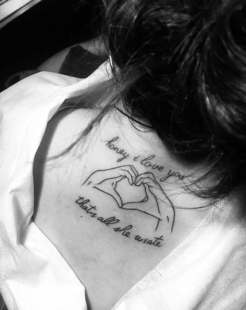 刺尊堂纹身-字母纹身图片_颈部花体字纹身图案