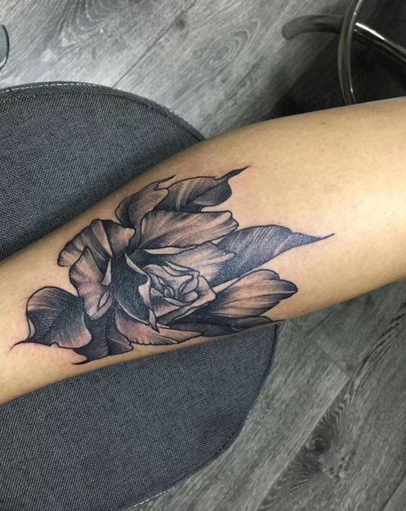 刺尊堂纹身-花纹身图片_手臂新传统纹身图案