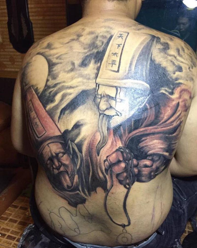 刺尊堂纹身-待续纹身图片_背部新传统纹身图案