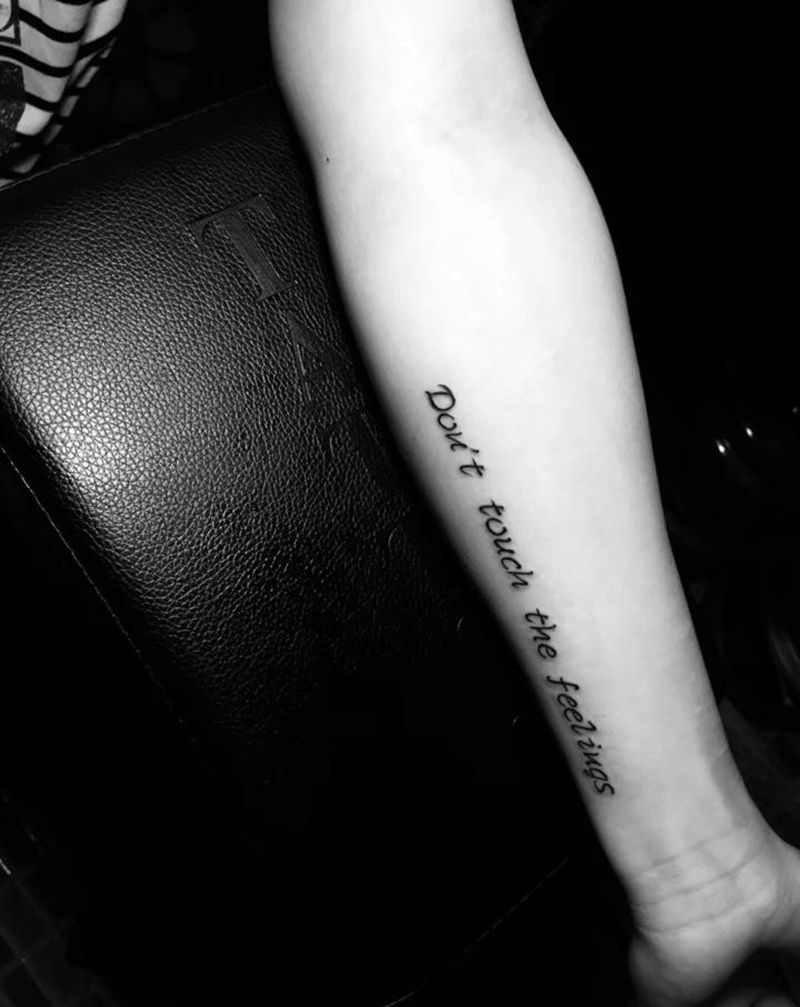 刺尊堂纹身-纹身图片_手臂花体字纹身图案