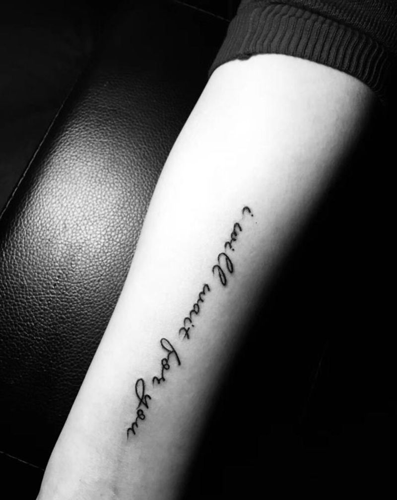 刺尊堂纹身-纹身图片_手臂花体字纹身图案