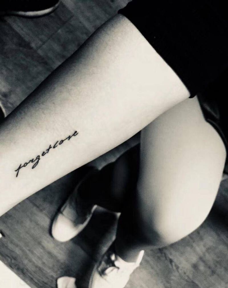 刺尊堂纹身-字母纹身图片_手臂花体字纹身图案