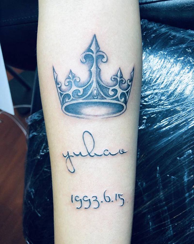 ♠️Q -纹身图片_手臂New School纹身图案