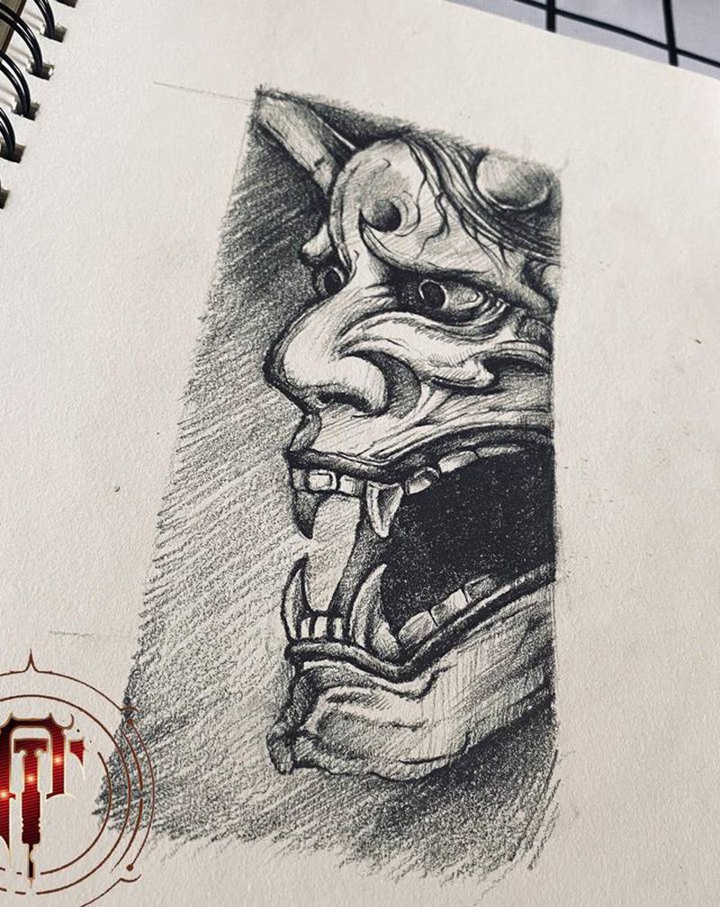 般若纹身图片_手臂新传统般若纹身图案