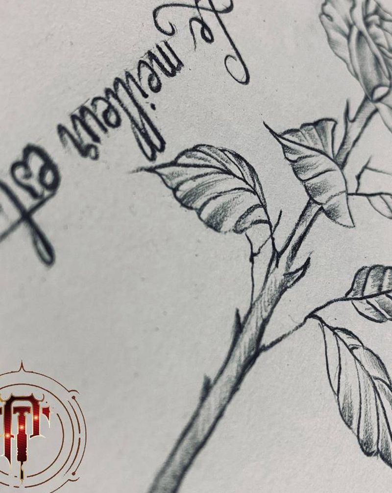 玫瑰纹身图片_手臂新传统玫瑰纹身图案