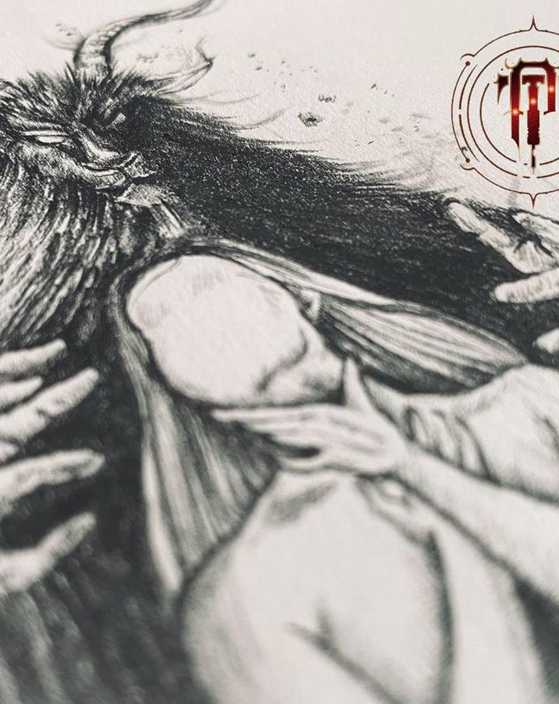 暗黑纹身图片_手臂新传统暗黑纹身图案