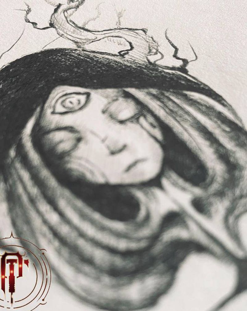 女纹身图片_手臂新传统女流泪纹身图案