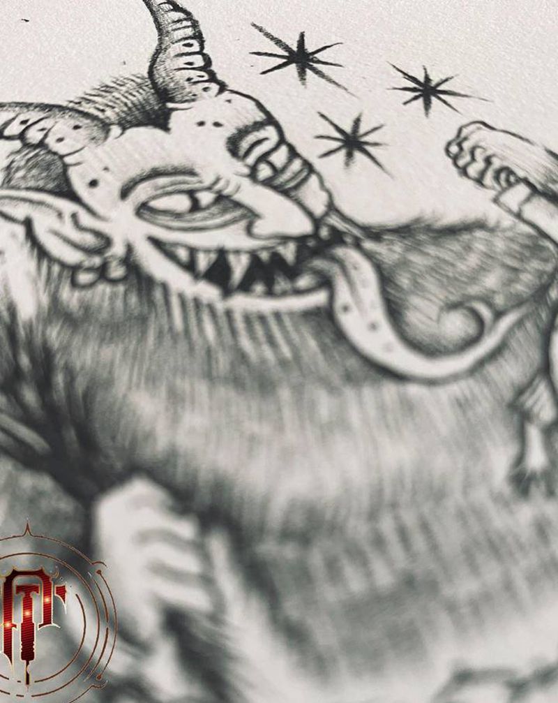 古典恶魔纹身图片_手臂新传统古典恶魔纹身图案