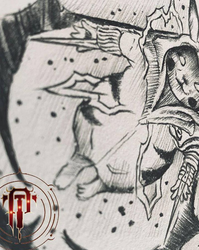 比卡丘纹身图片_肩部手臂新传统皮卡丘刺客纹身图案