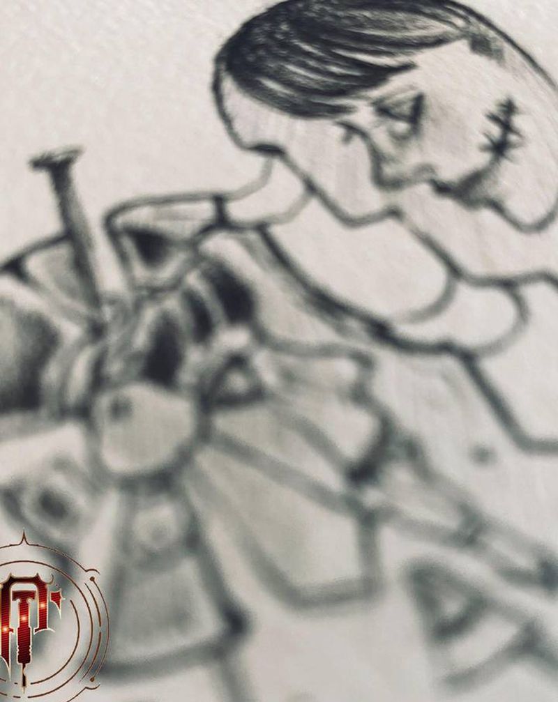 碎纹身图片_手臂新传统男女心纹身图案