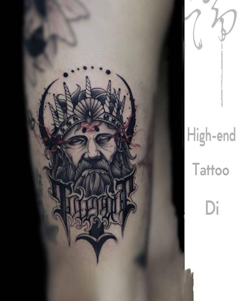 欧美纹身图片_手臂欧美写实花体字欧美人物花体字赤峰纹身图案