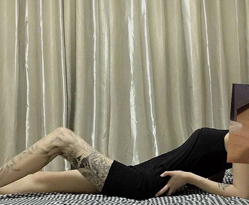 本店头牌纹身图片_腿部纹身图案