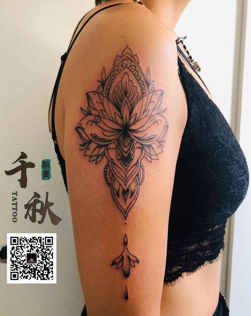 简单的线条不简单纹身图片_手臂纹身图案