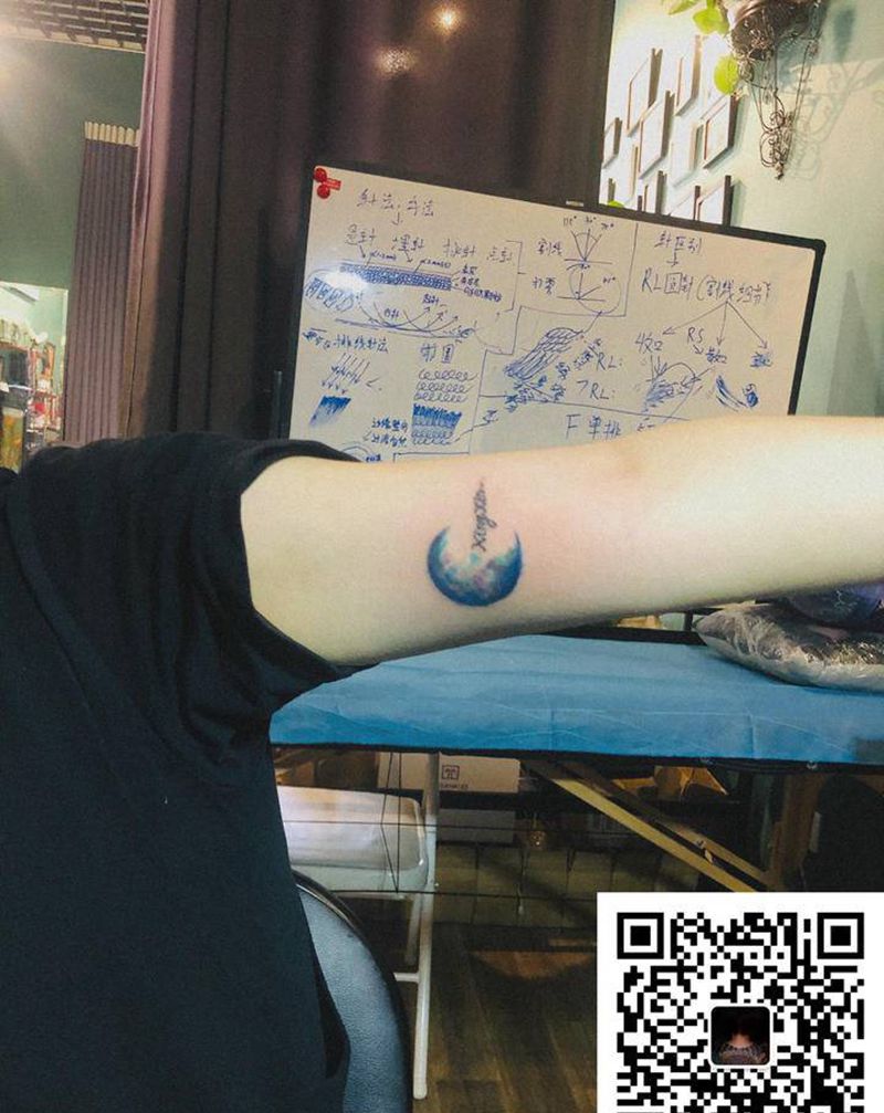 遮盖纹身图片_水墨纹身图案