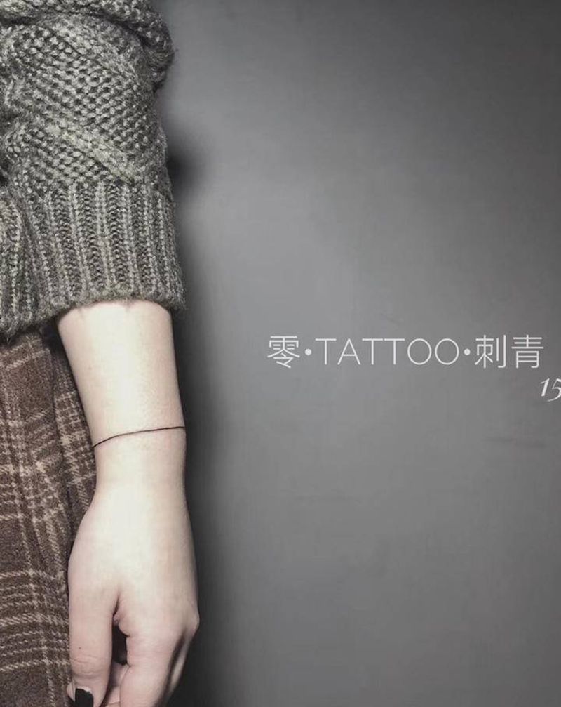 线纹身图片_手部几何纹身图案