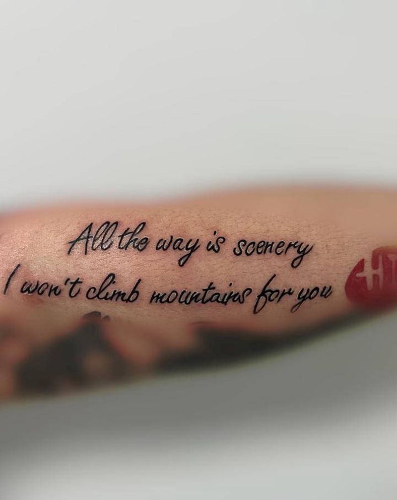 英文纹身图片_手臂新传统花体字花臂笑脸拼接纹身图案