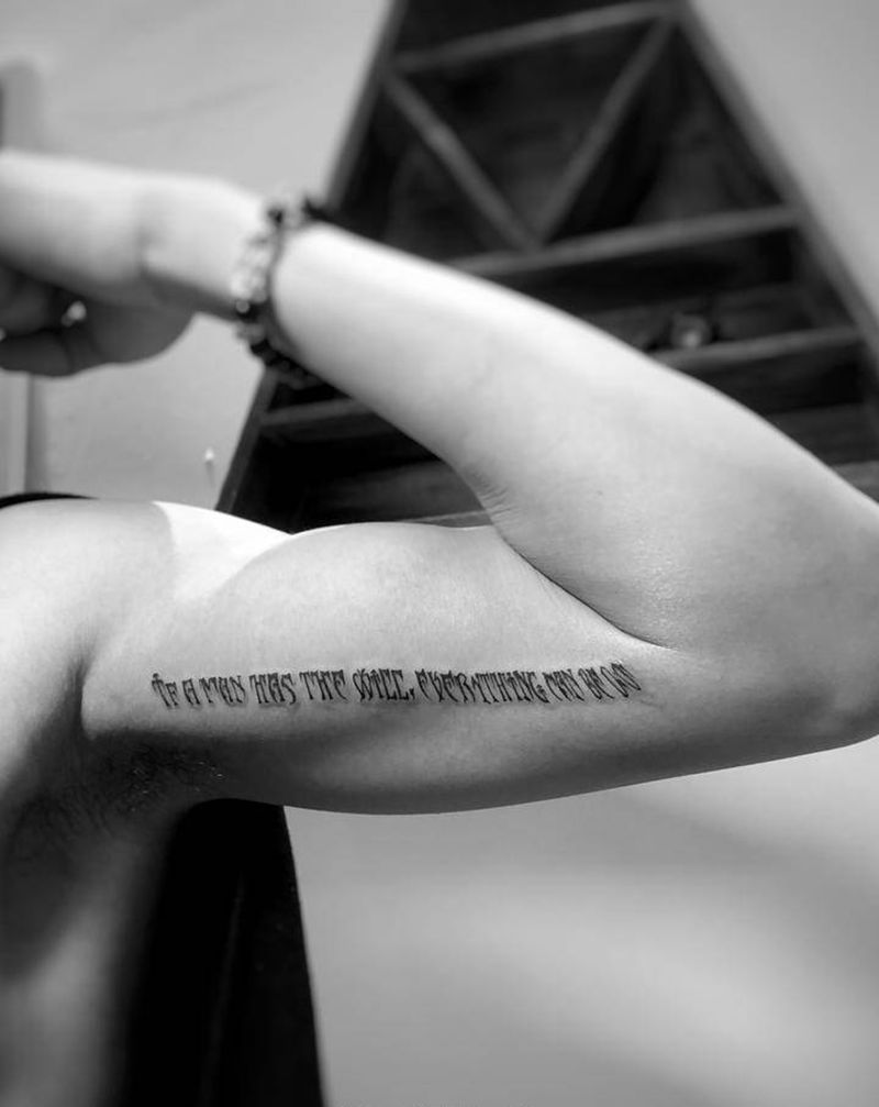 字纹身图片_手臂纹身图案