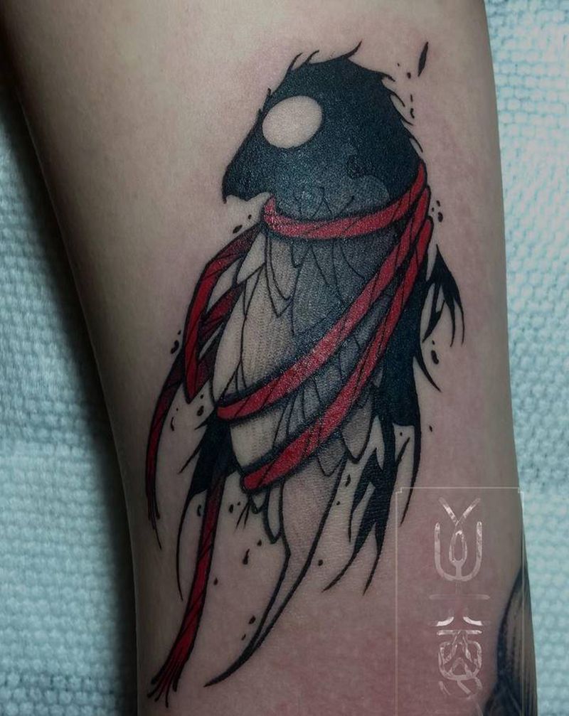 小鸟纹身图片_手臂Old School纹身图案