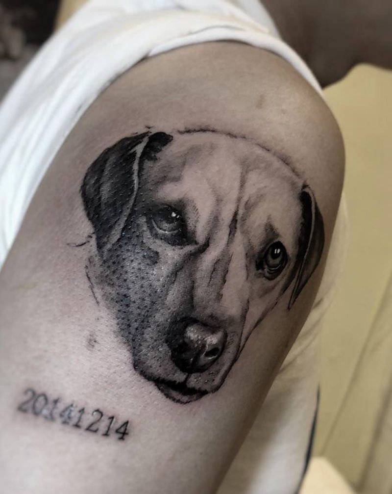 肖像纹身图片_手臂欧美写实纹身图案