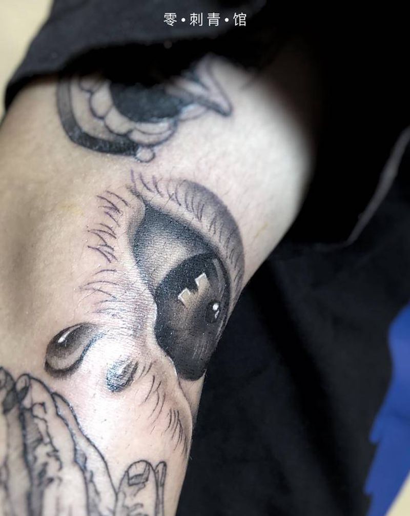 眼纹身图片_手臂欧美写实New School纹身图案