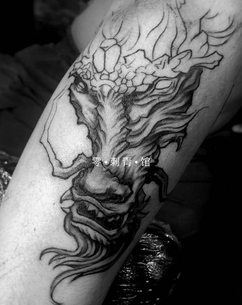 未完成纹身图片_手臂新传统纹身图案